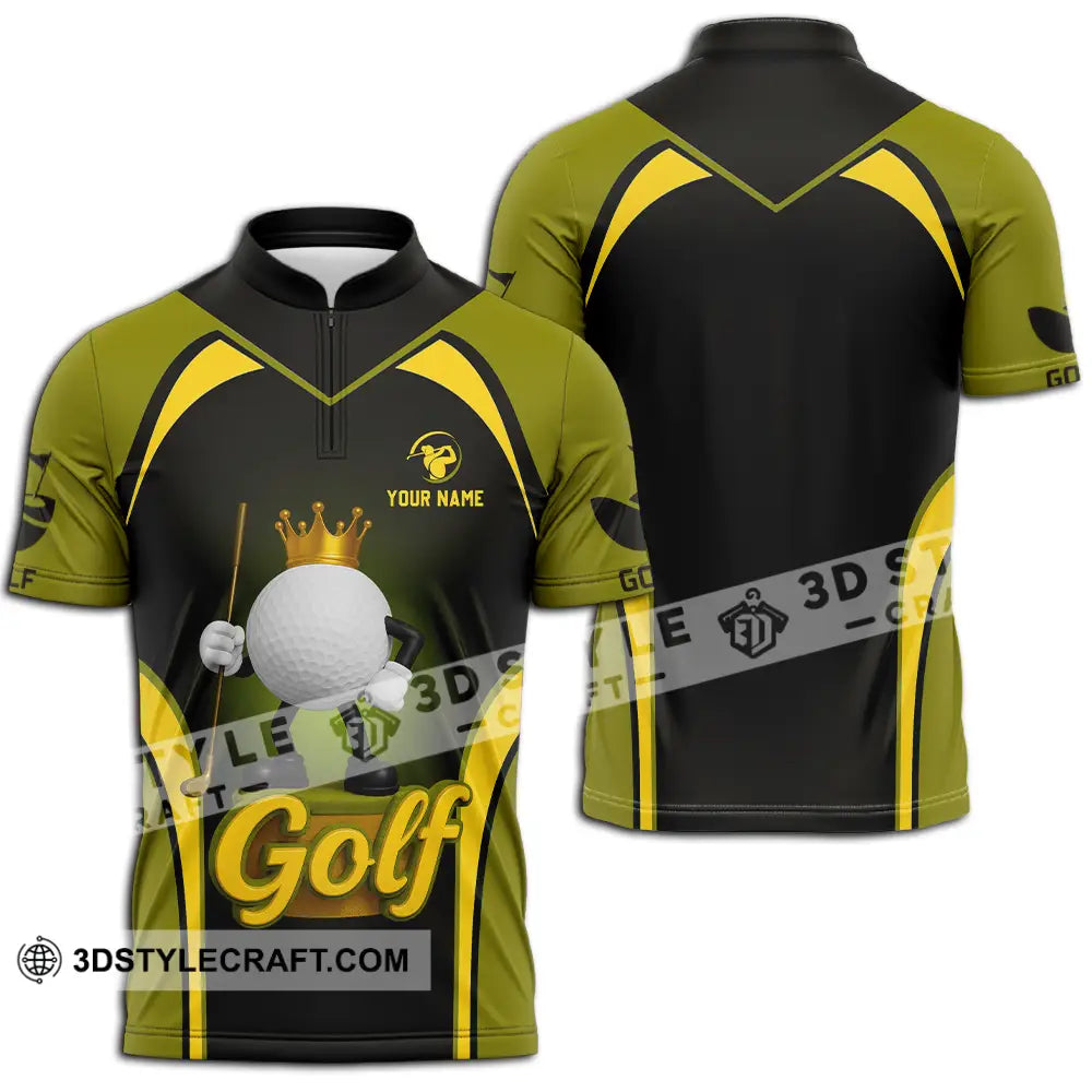 Unisex Shirt - Custom The Golf Shirt Zipper Polo Shirt / S T-shirt