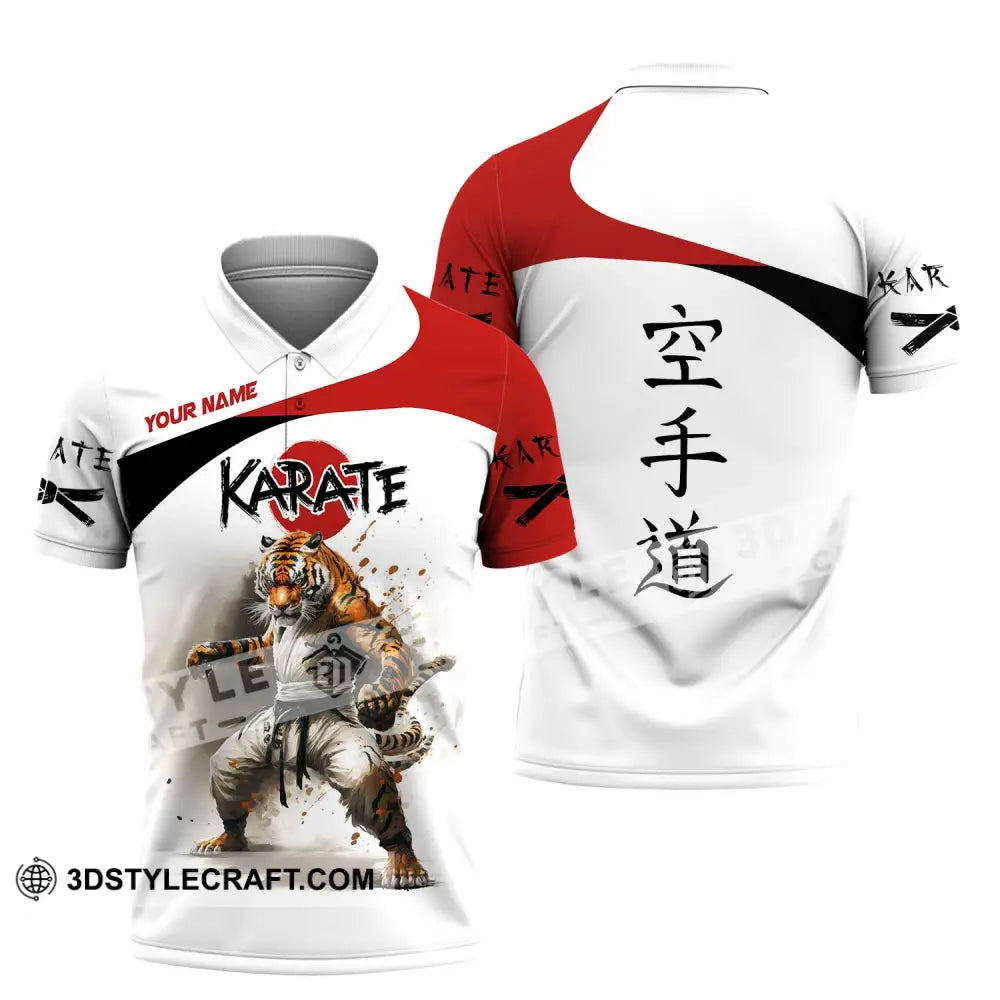 Unisex Shirt - Custom Tiger Karate Shirt Polo Shirt / S T-shirt