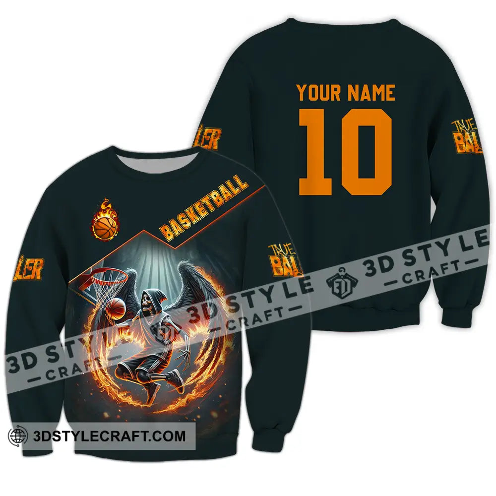 Unisex Shirt - Custom True Basketball Player Shirt Long Sleeve / S T-shirt