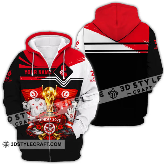 Unisex Shirt - Custom Tunisia World Cup 2026 3D Shirt style option 4