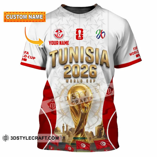 Unisex Shirt - Custom Tunisia World Cup 2026 Shirt - T-shirt