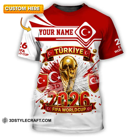Unisex Shirt - Custom Turkey World Cup 2026 Shirt style option 1