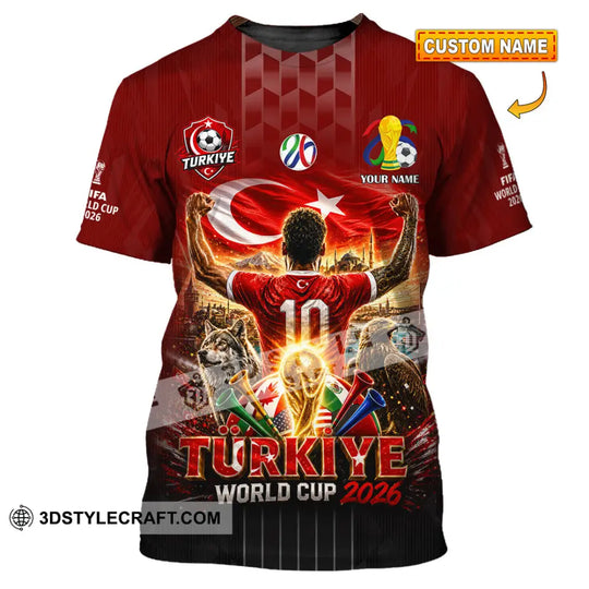 Unisex Shirt - Custom Turkiye World Cup 2026 Shirt style option 1