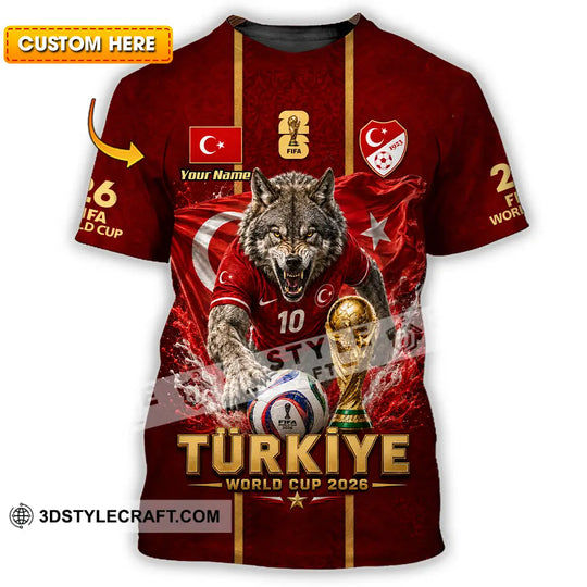 Unisex Shirt - Custom Turkiye World Cup 2026 Shirt style option 1