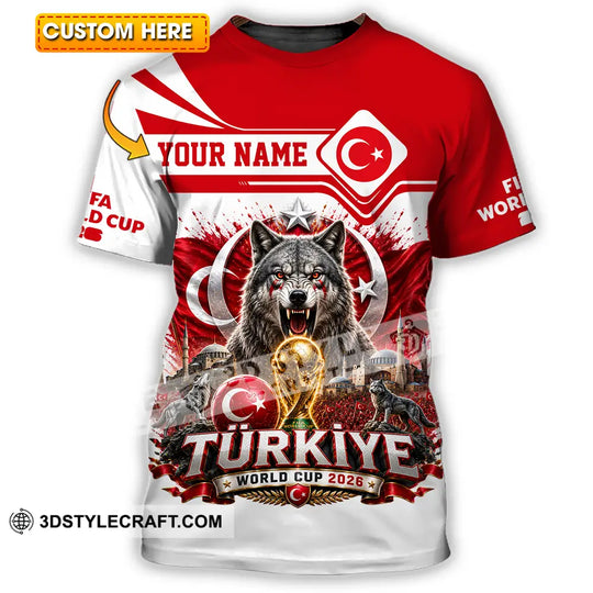 Unisex Shirt - Custom Turkiye World Cup 2026 Shirt style option 1
