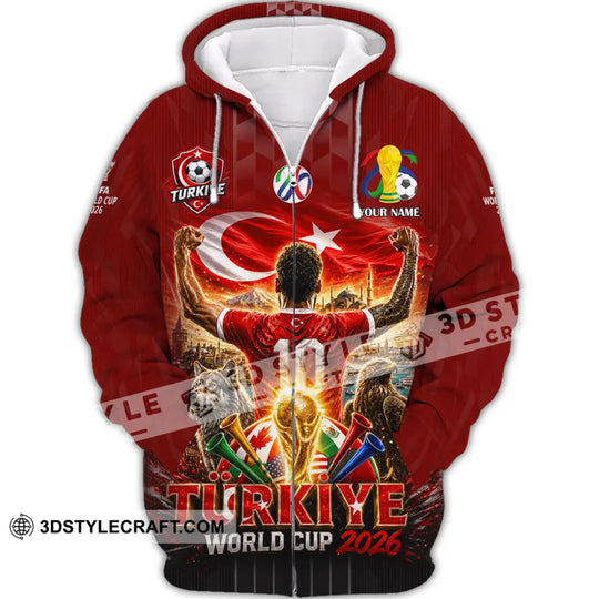 Unisex Shirt - Custom Turkiye World Cup 2026 Shirt style option 3