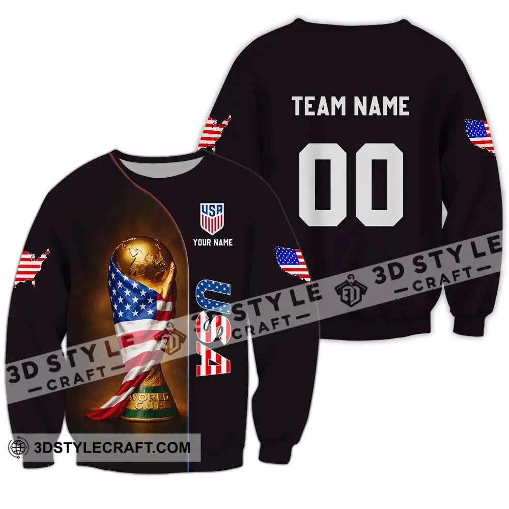 Unisex Shirt - Custom USA 3D Shirt Long Sleeve / S T-shirt