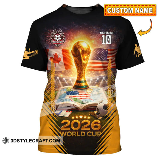 Unisex Shirt - Custom USA Canada World Cup 2026 3D Shirt T-shirt