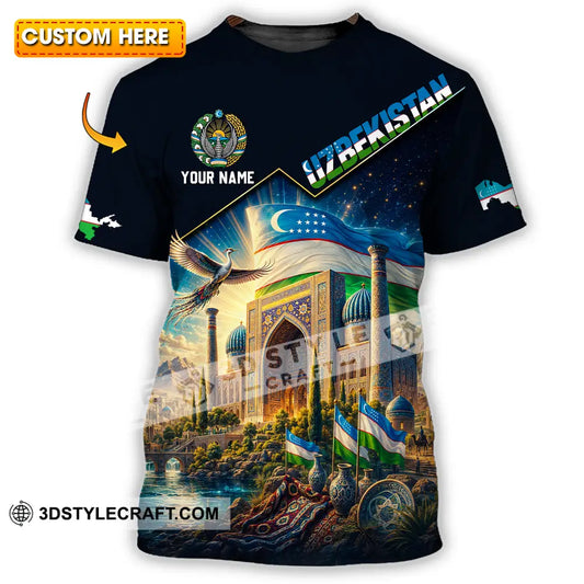 Unisex Shirt - Custom Uzbekistan Shirt - T-shirt