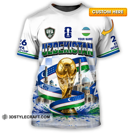 Unisex Shirt - Custom Uzbekistan World Cup 2026 Shirt style option 1