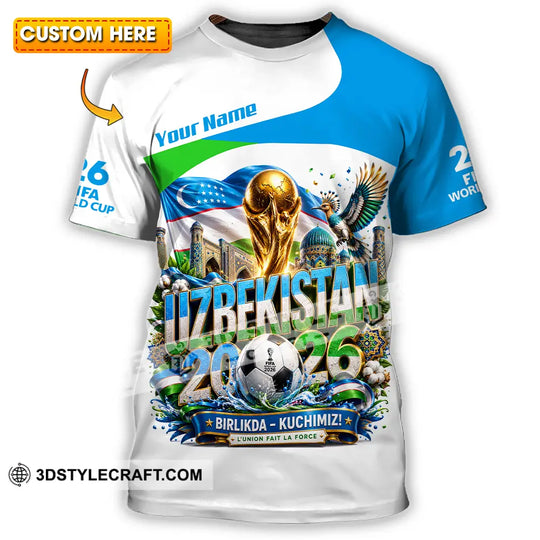 Unisex Shirt - Custom Uzbekistan World Cup 2026 Shirt style option 1