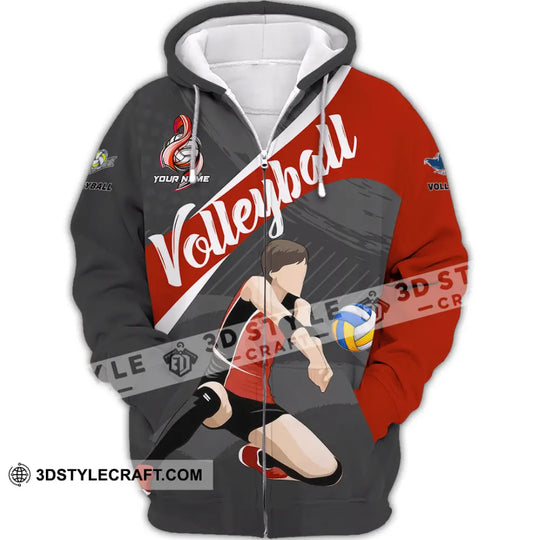 Unisex Shirt - Custom Volleyball 3D Shirt style option 3