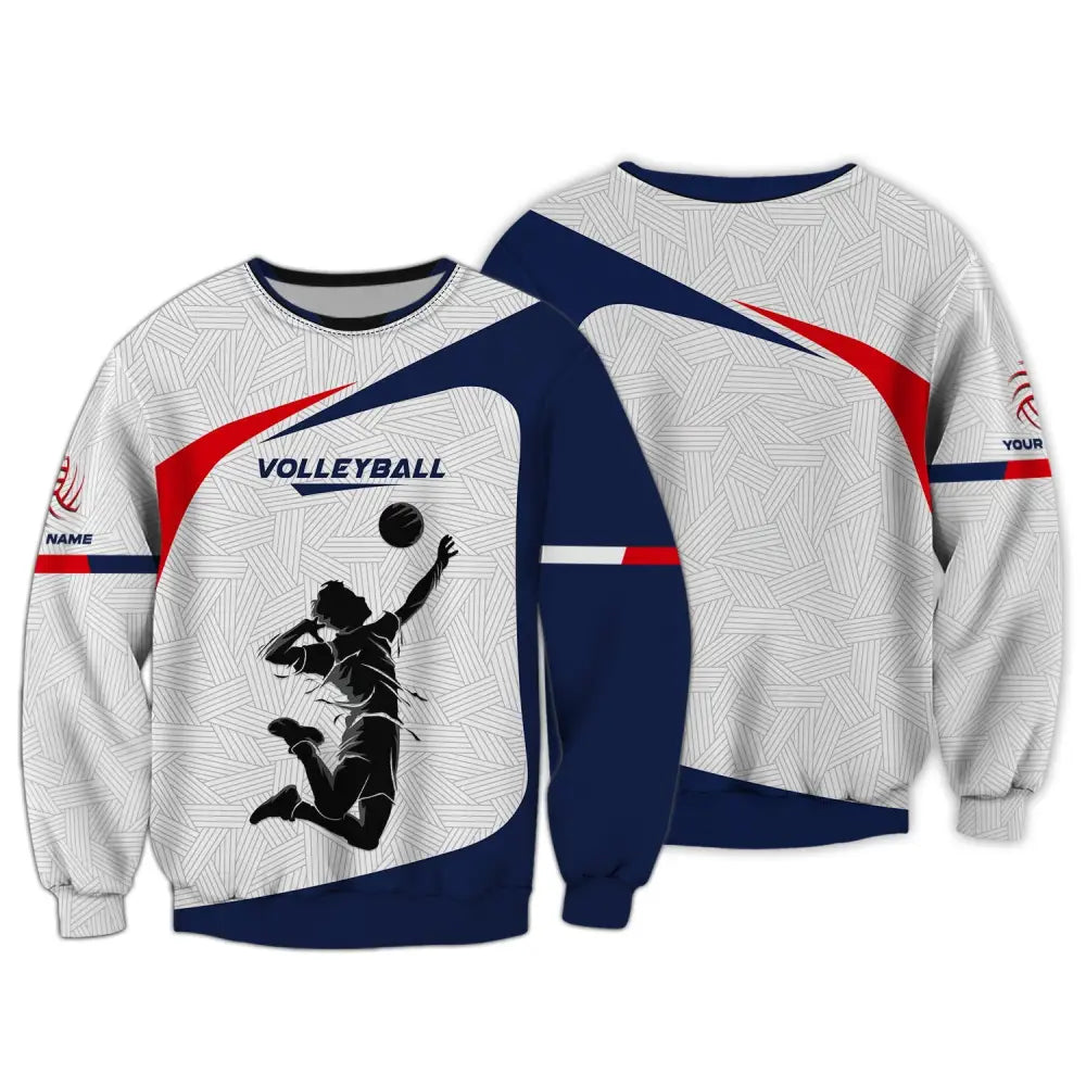 Unisex Shirt Custom Volleyball Hoodie Team T-Shirt Gift For Players Long Sleeve / S