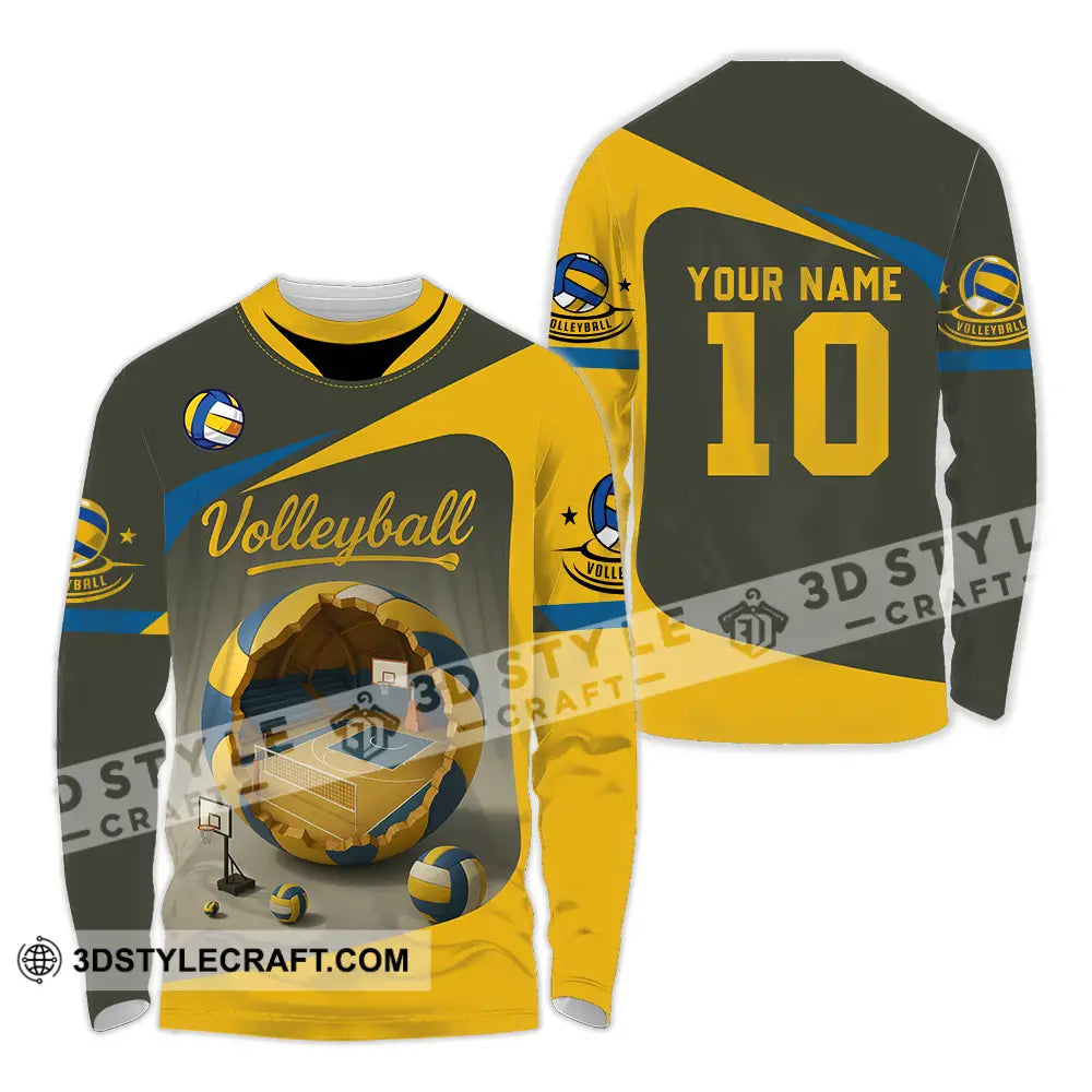 Unisex Shirt - Custom Volleyball Shirt Long Sleeve Shirt / S T-shirt