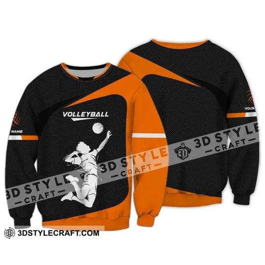 Unisex Shirt, Custom Volleyball Shirt, Volleyball Zipper Hoodie, T-Shirt for Volleyball Team, Gift for Volleyball Players style option 3