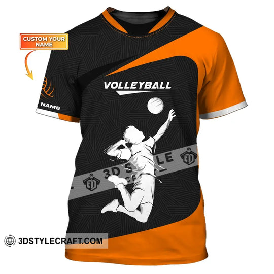 Unisex Shirt, Custom Volleyball Shirt, Volleyball Zipper Hoodie, T-Shirt for Volleyball Team, Gift for Volleyball Players style option 1
