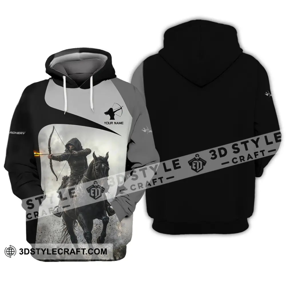 Unisex Shirt - Custom Warrior Horseman Archery Shirt Hoodie / S T-shirt
