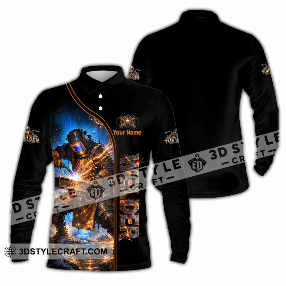 Unisex Shirt - Custom Welder Shirt - Long Sleeve Polo / S - T-shirt