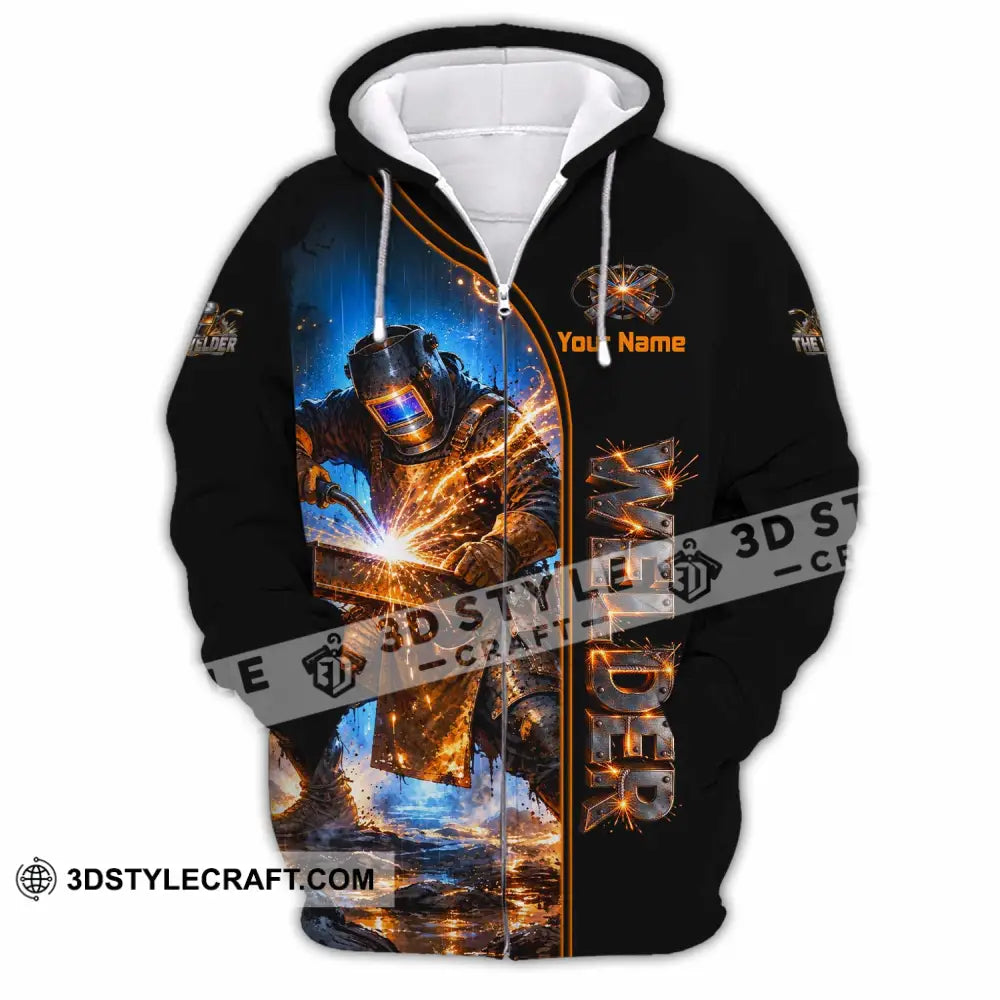Unisex Shirt - Custom Welder Shirt - Zipper Hoodie / S - T-shirt