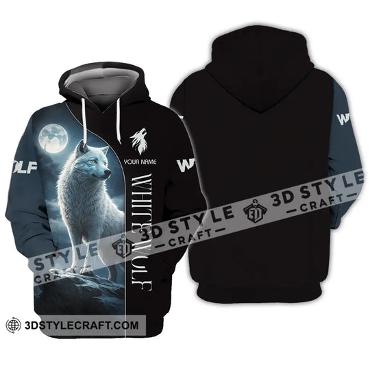 Unisex Shirt - Custom White Wolf 3D Shirt style option 4