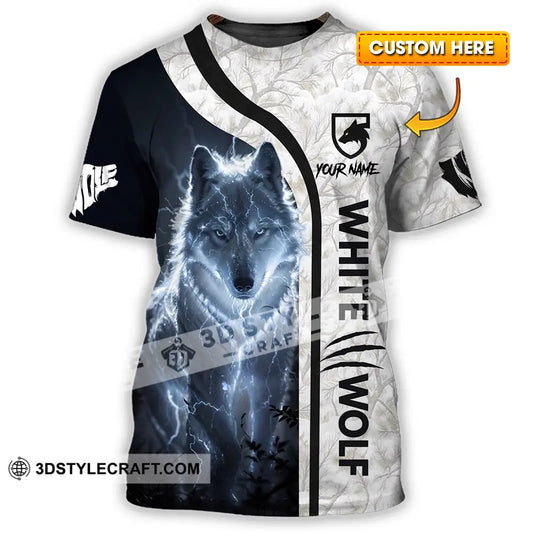 Unisex Shirt - Custom White Wolf 3D Shirt T-shirt