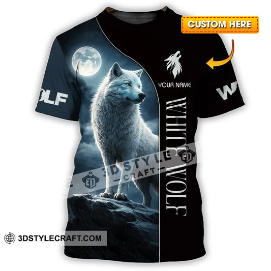 Unisex Shirt - Custom White Wolf 3D Shirt T-shirt