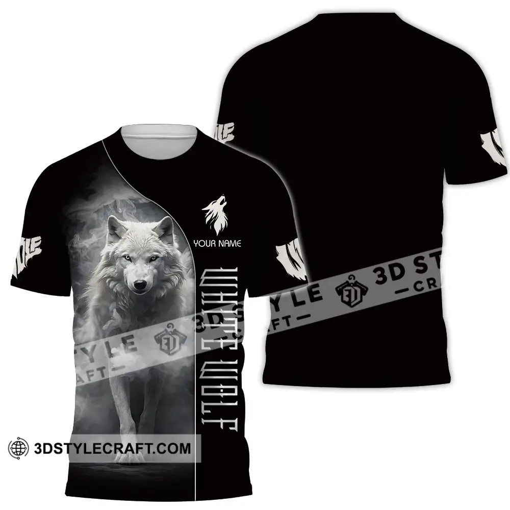 Unisex Shirt - Custom White Wolf 3D Shirt T-Shirt / S T-shirt