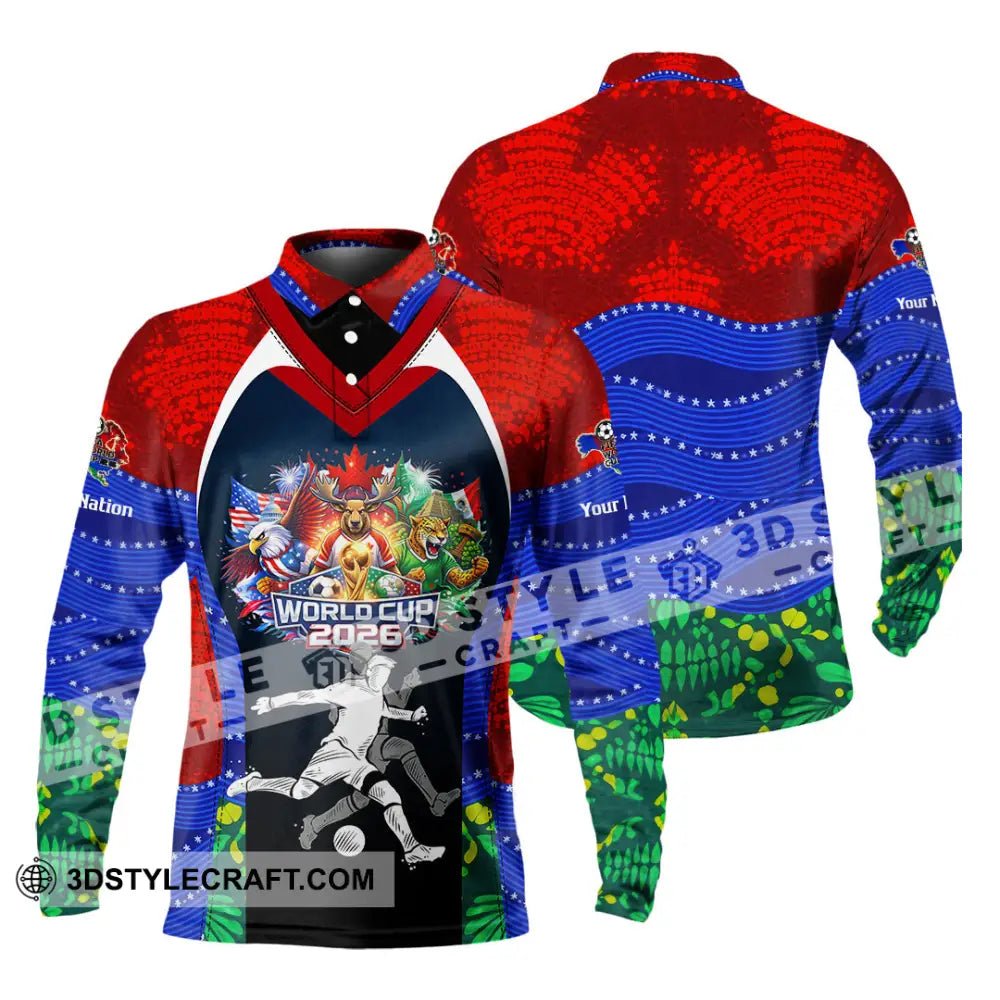 Unisex Shirt - Custom World Cup 2026 3D Shirt - Long Sleeve Polo / S - T-shirt