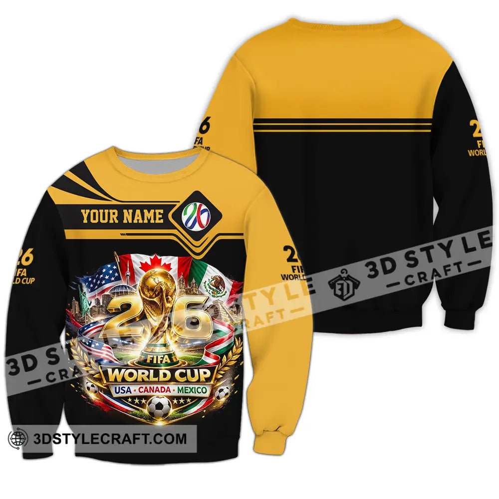 Unisex Shirt - Custom World Cup 2026 3D Shirt - Long Sleeve / S - T-shirt