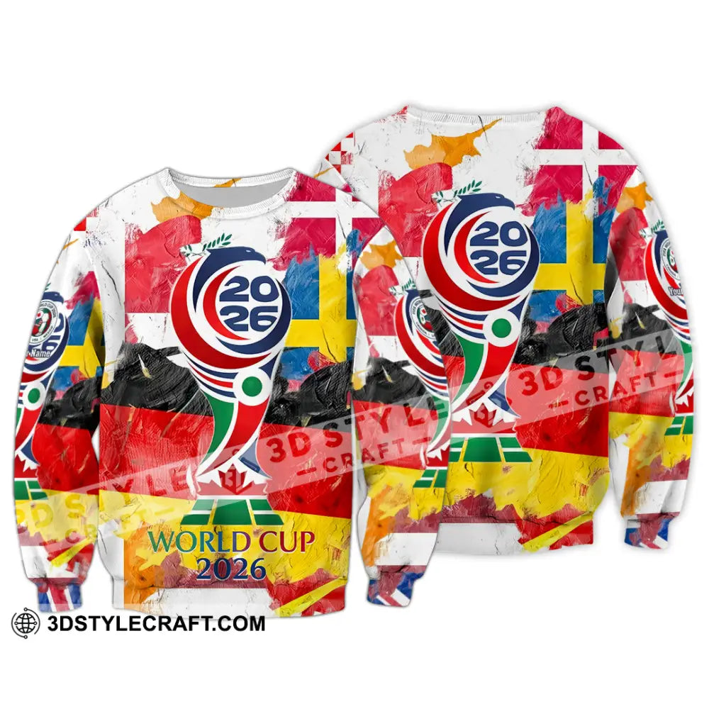 Unisex Shirt - Custom World Cup 2026 3D Shirt - Long Sleeve / S - T-shirt
