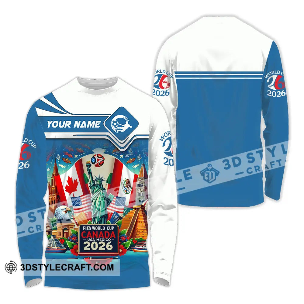 Unisex Shirt - Custom World Cup 2026 3D Shirt Long Sleeve Shirt / S T-shirt