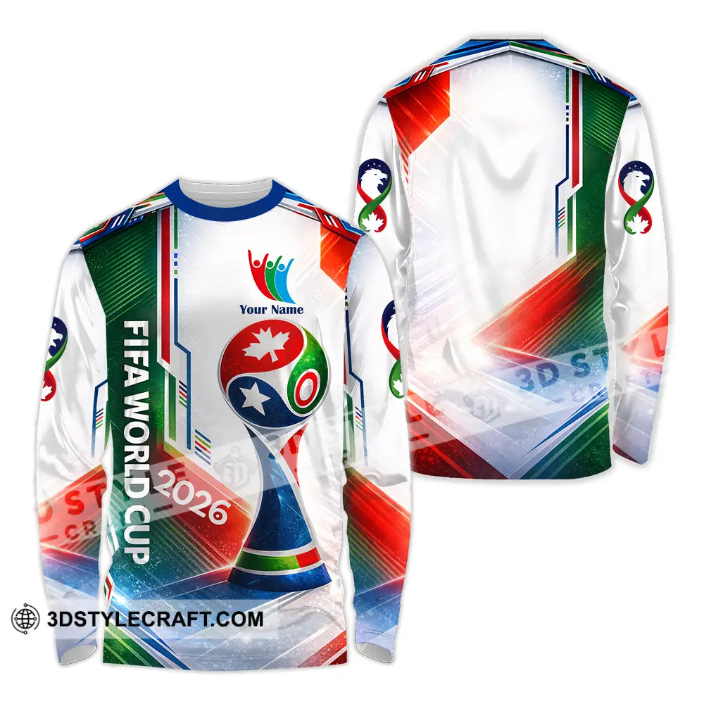 Unisex Shirt - Custom World Cup 2026 3D Shirt Long Sleeve Shirt / S T-shirt