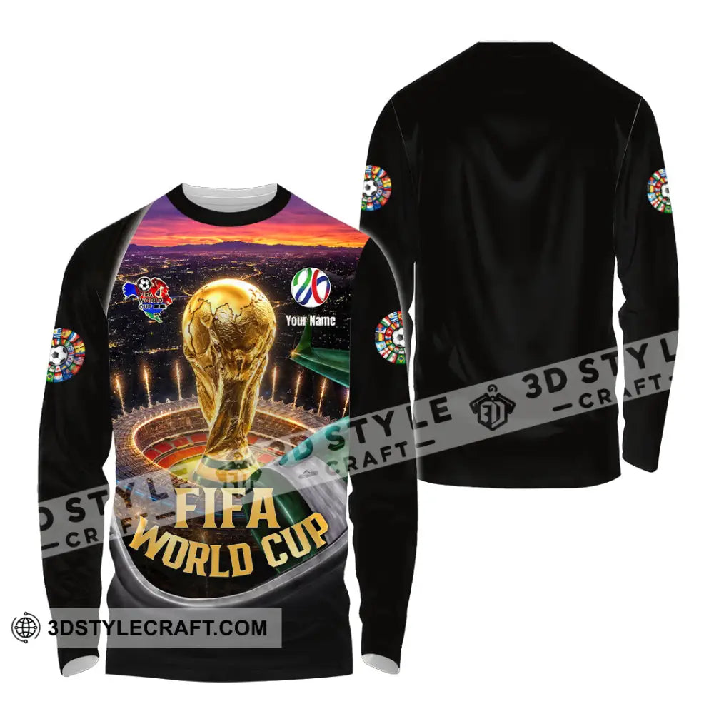 Unisex Shirt - Custom World Cup 2026 3D Shirt - Long Sleeve Shirt / S - T-shirt
