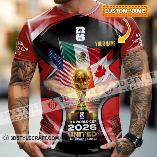 Unisex Shirt - Custom World Cup 2026 3D Shirt style option 2