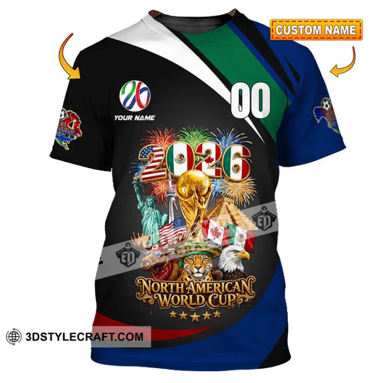 Unisex Shirt - Custom World Cup 2026 3D Shirt style option 1