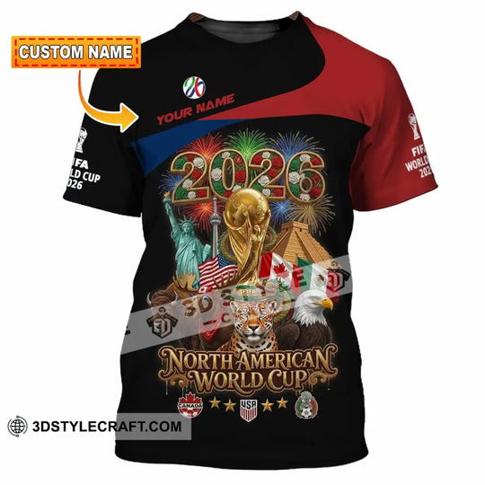 Unisex Shirt - Custom World Cup 2026 3D Shirt style option 1