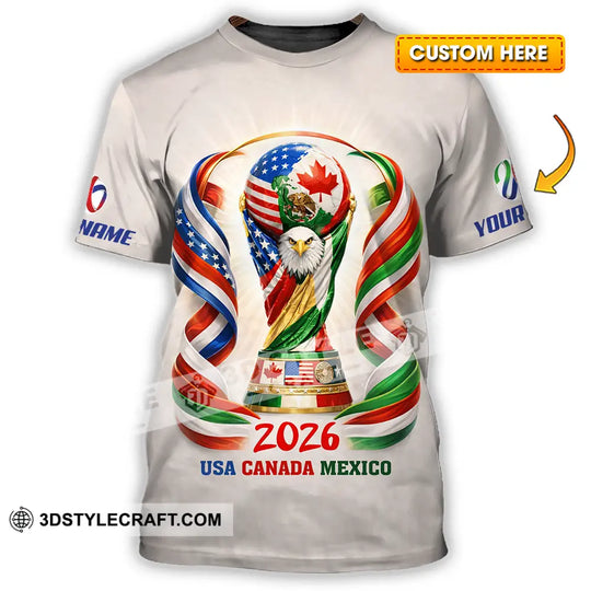 Unisex Shirt - Custom World Cup 2026 3D Shirt style option 1