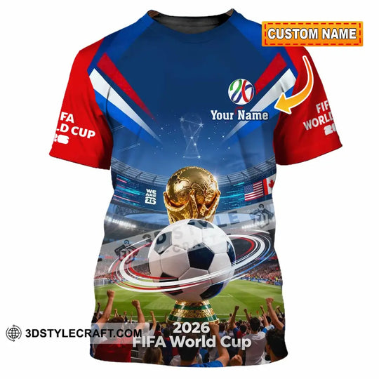 Unisex Shirt - Custom World Cup 2026 3D Shirt style option 1