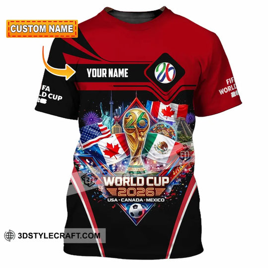Unisex Shirt - Custom World Cup 2026 3D Shirt style option 1