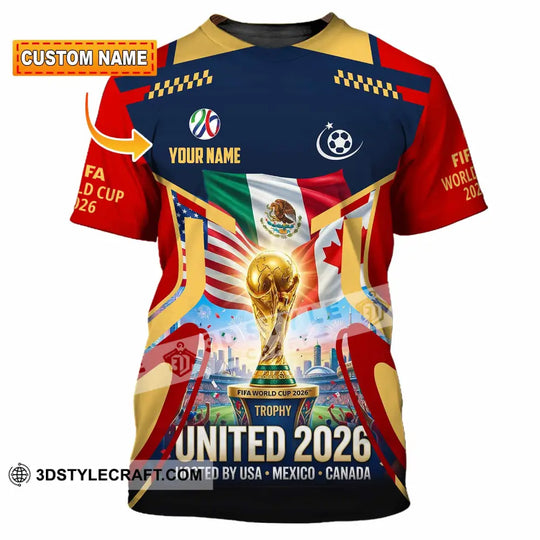 Unisex Shirt - Custom World Cup 2026 3D Shirt style option 1