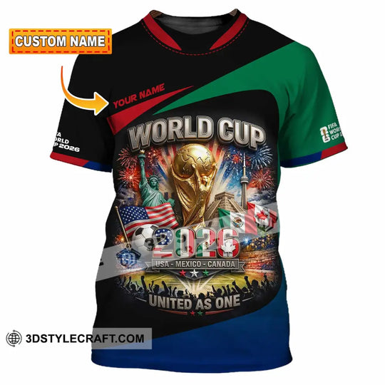 Unisex Shirt - Custom World Cup 2026 3D Shirt style option 1