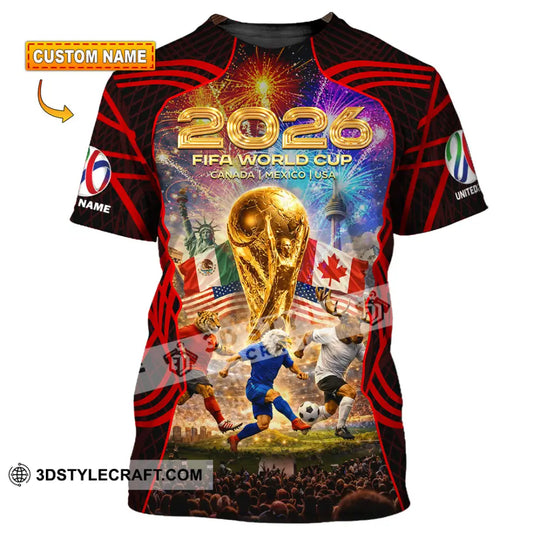 Unisex Shirt - Custom World Cup 2026 3D Shirt style option 1