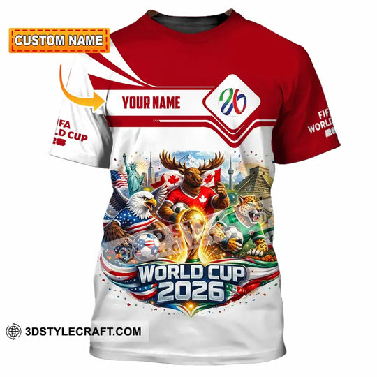 Unisex Shirt - Custom World Cup 2026 3D Shirt style option 1