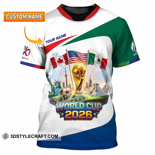 Unisex Shirt - Custom World Cup 2026 3D Shirt style option 1