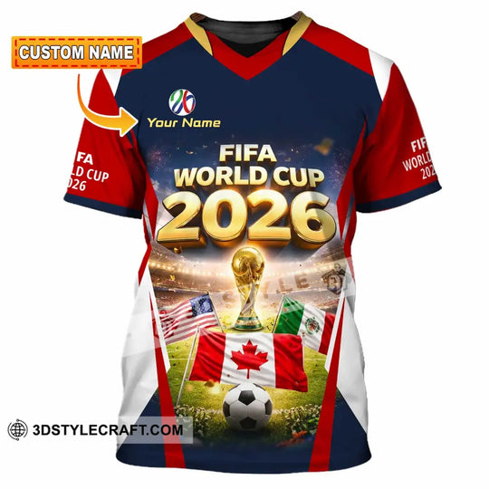 Unisex Shirt - Custom World Cup 2026 3D Shirt style option 1