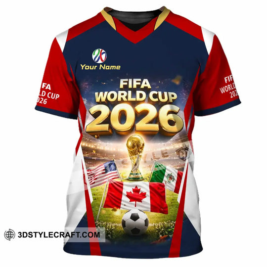 Unisex Shirt - Custom World Cup 2026 3D Shirt style option 2