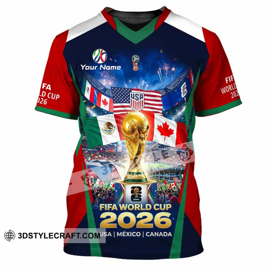 Unisex Shirt - Custom World Cup 2026 3D Shirt style option 2