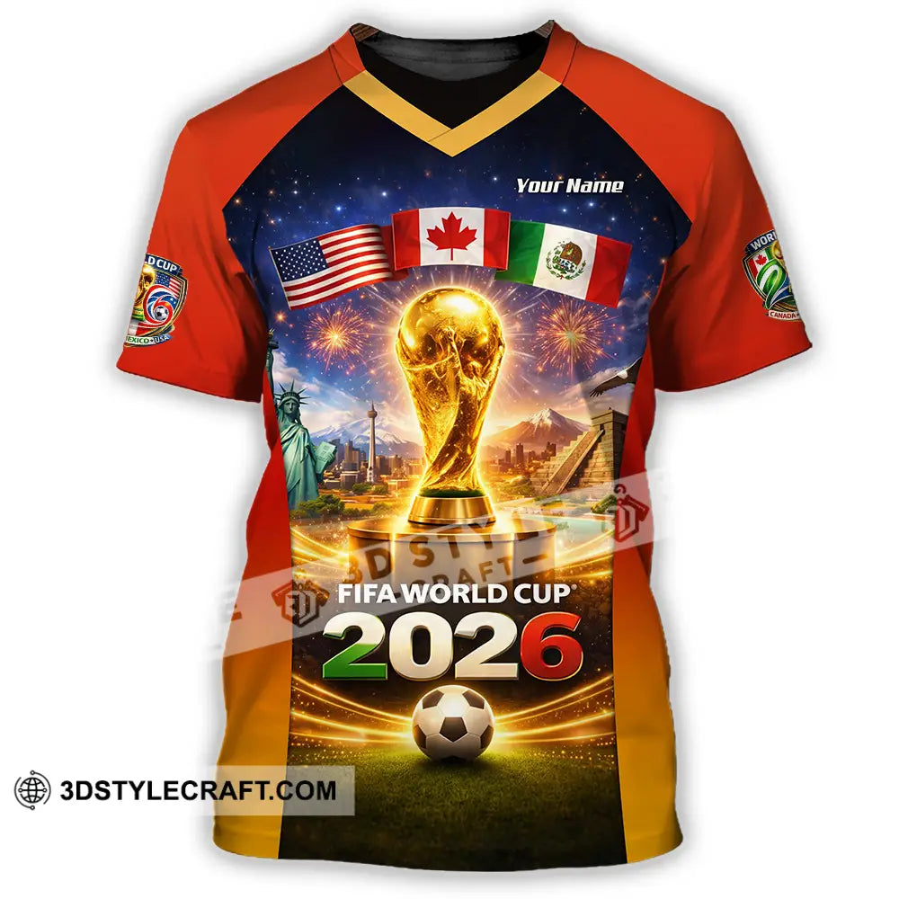 Unisex Shirt - Custom World Cup 2026 3D Shirt T-Shirt / S T-shirt