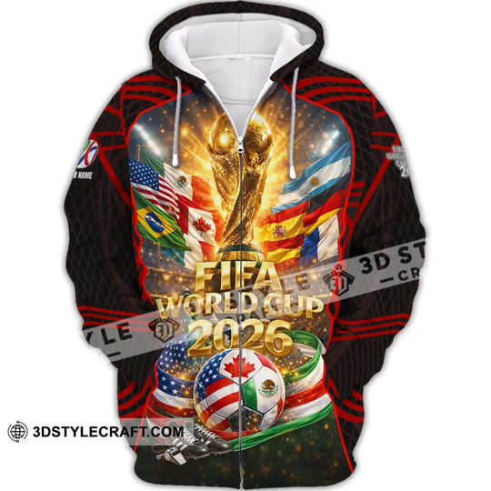 Unisex Shirt - Custom World Cup 2026 3D Shirt style option 4