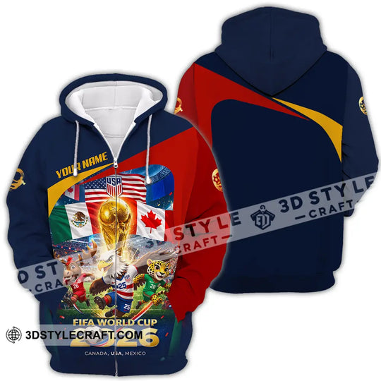 Unisex Shirt - Custom World Cup 2026 3D Shirt style option 4